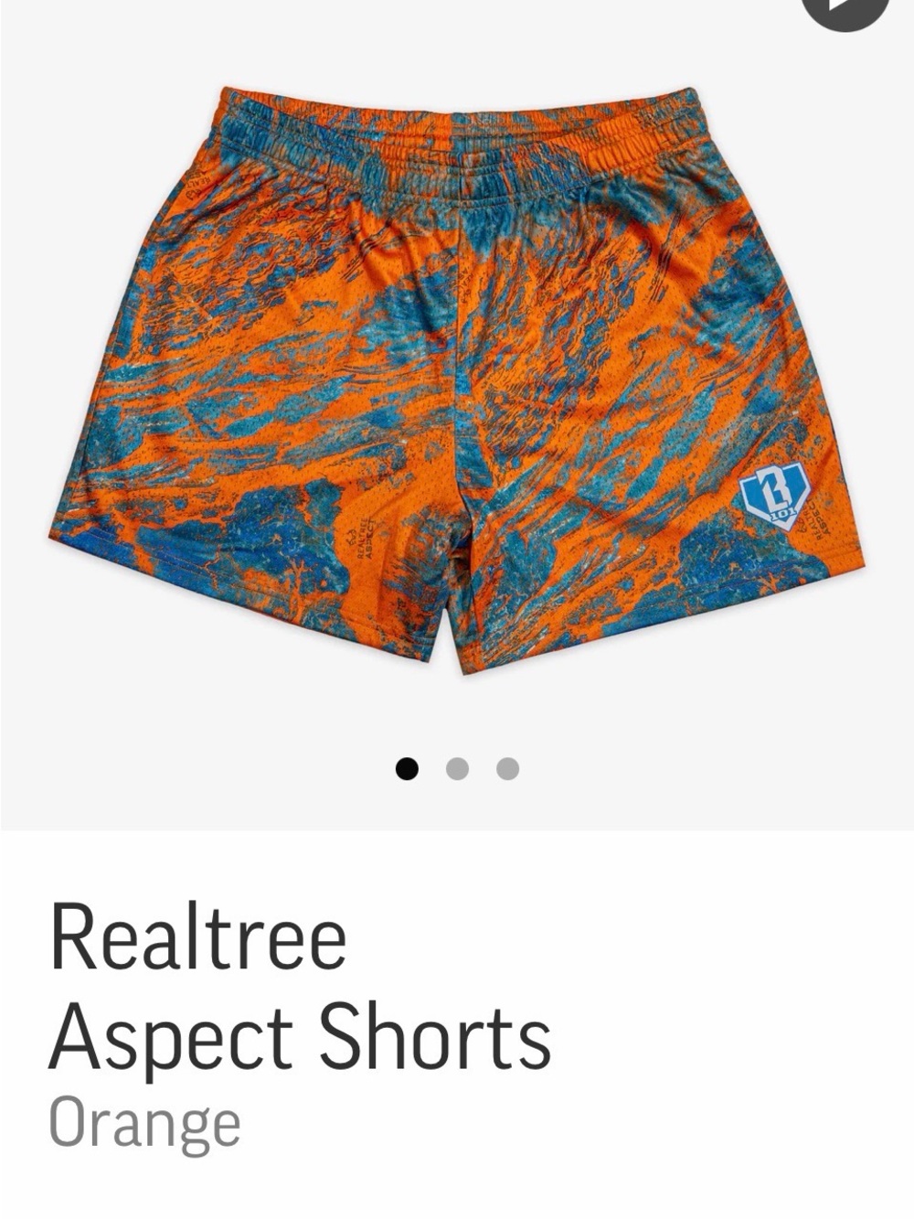 Realtree Orange & Blue Athletic Shorts